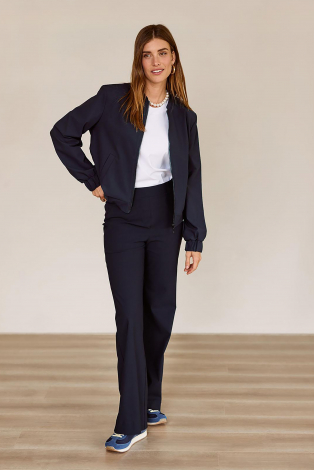 L.O.E.S. by Studio Anneloes Benja bomber jacket  Blauw