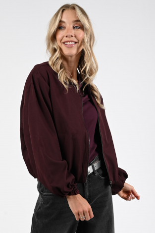 Co'couture luna zip jacket Rood