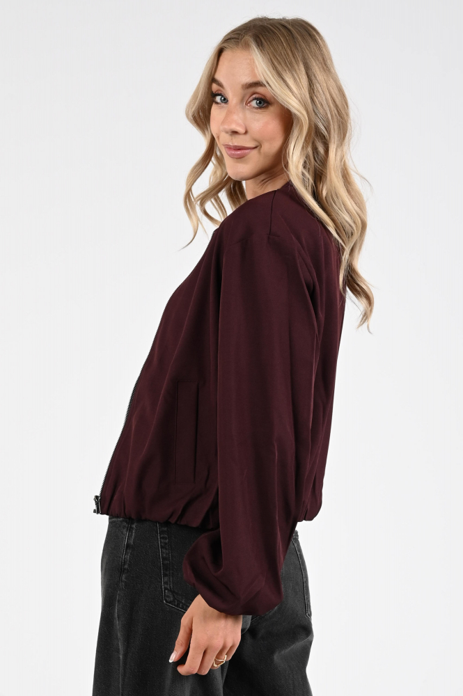 Co'couture luna zip jacket Bomber Rood