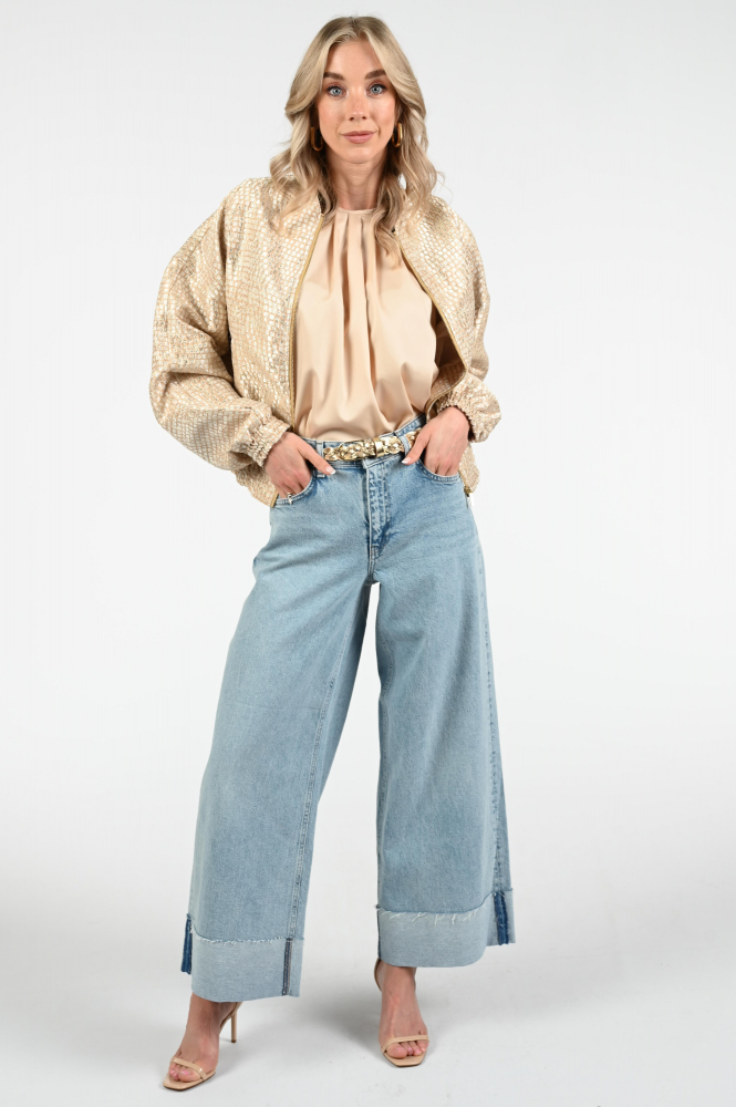 Aimée the label lylou Bomber Geel