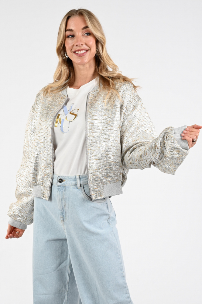 Nukus NKS13096 Bomber Zilver