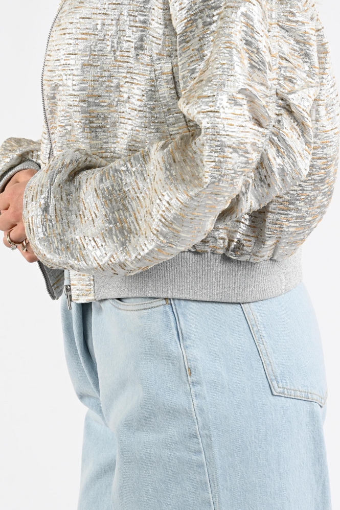 Nukus NKS13096 Bomber Zilver