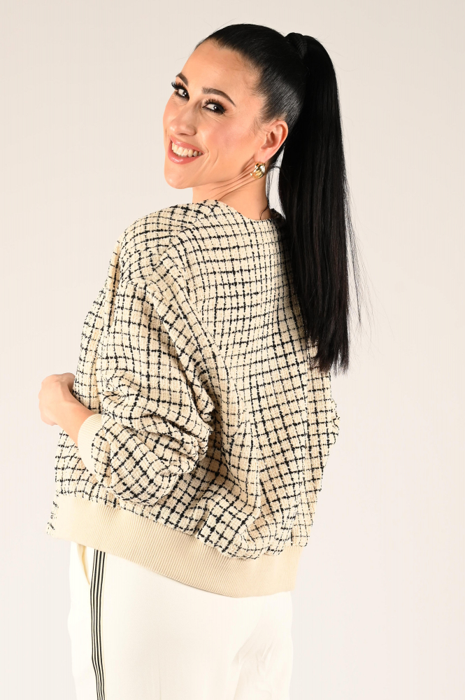 WithBlack maia Bomber Wit