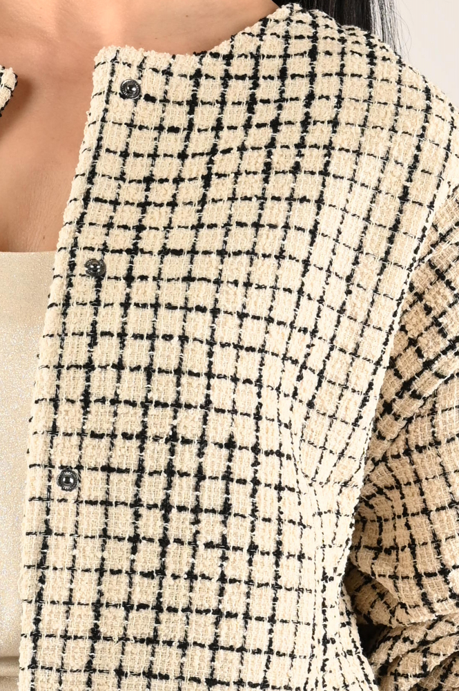 WithBlack maia Bomber Wit