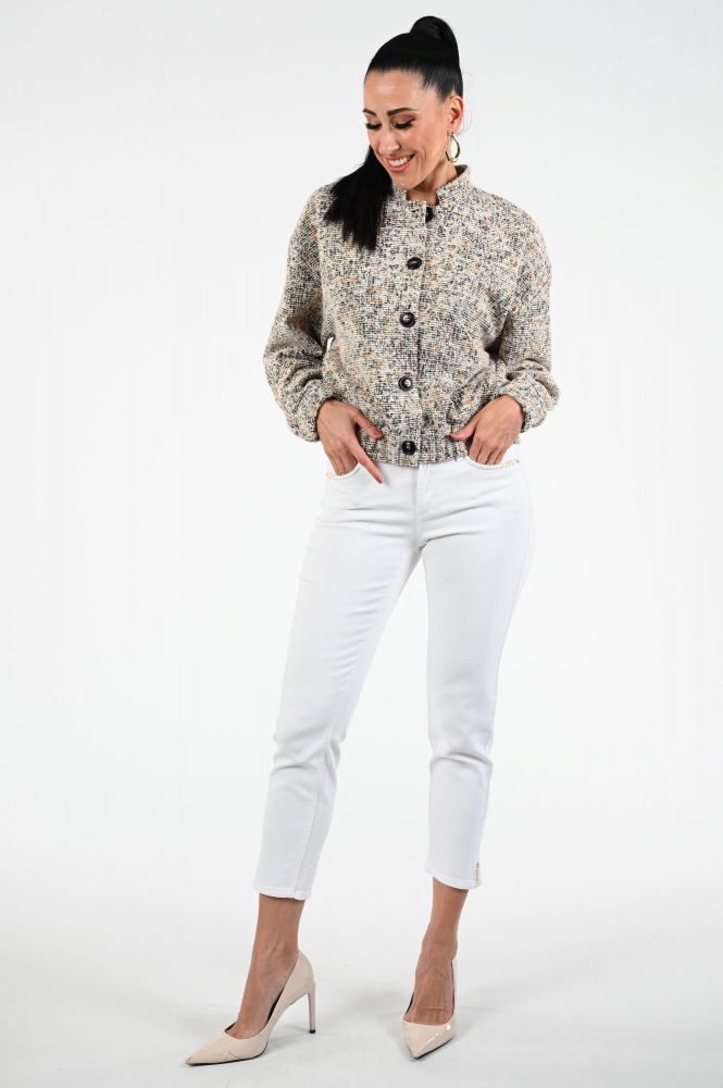 KYRA Boucle Tara-s25 Bomber Beige
