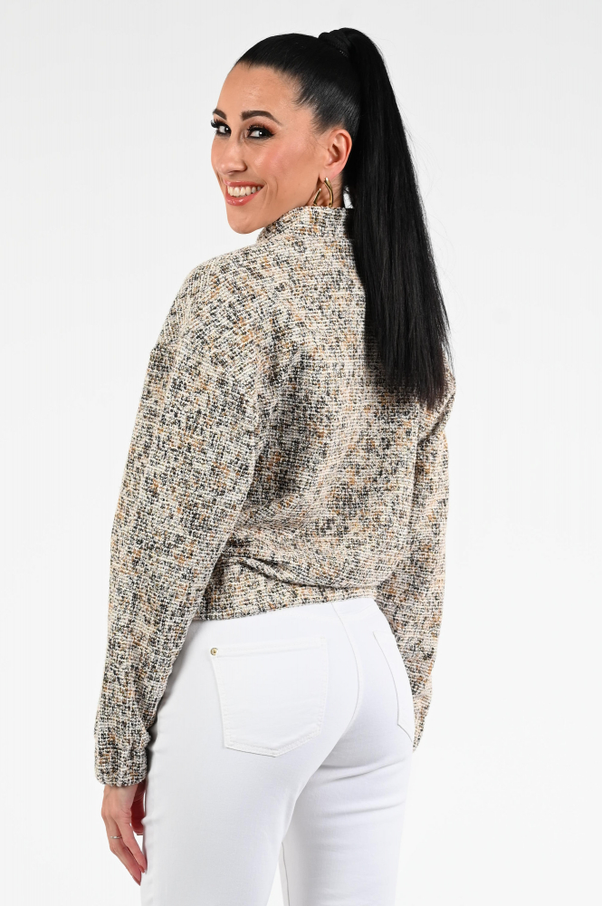 KYRA Boucle Tara-s25 Bomber Beige