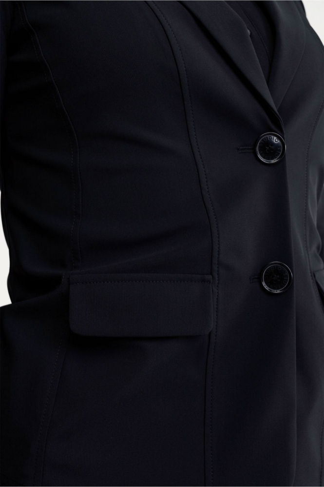 L.O.E.S. by Studio Anneloes Bright bonded blazer Blazer Zwart