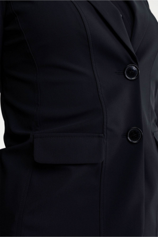 L.O.E.S. by Studio Anneloes Bright bonded blazer Zwart