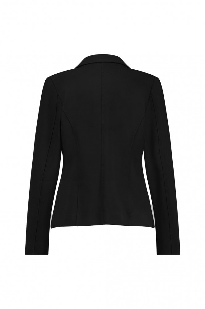L.O.E.S. by Studio Anneloes Bright bonded blazer Blazer Zwart