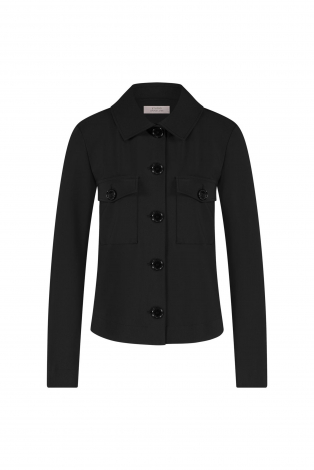 L.O.E.S. by Studio Anneloes Claire bonded jacket Zwart