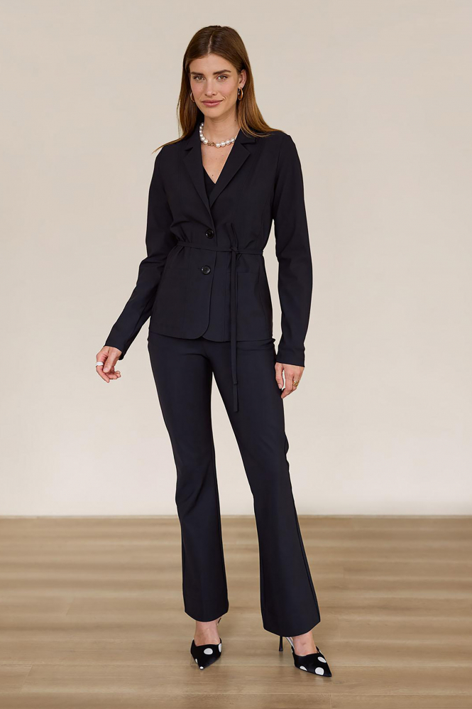 L.O.E.S. by Studio Anneloes Clean blazer  Blazer Zwart