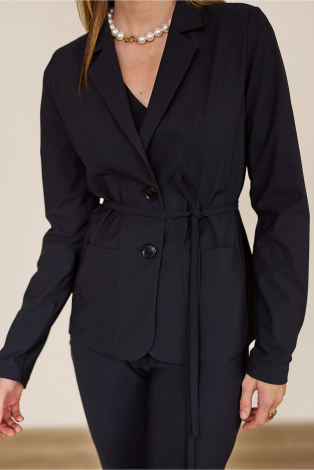 L.O.E.S. by Studio Anneloes Clean blazer  Zwart