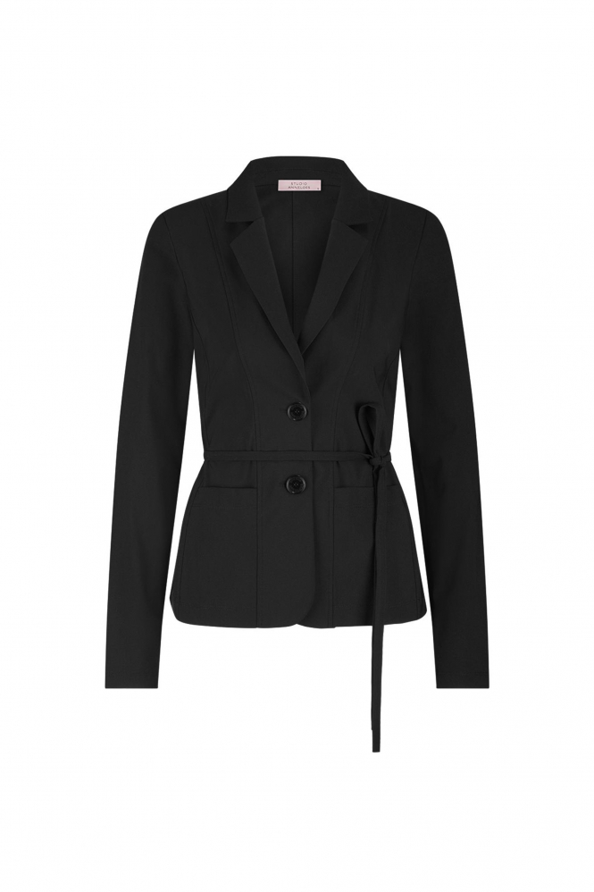 Studio Anneloes Clean blazer  Blazer Zwart