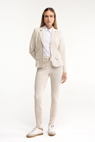 Studio Anneloes Bright bonded blazer Beige