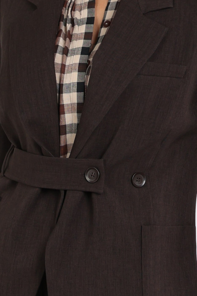 Aimée the label Atlas Blazer Blazer Bruin