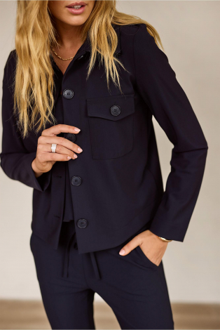 Studio Anneloes Claire bonded jacket Blauw