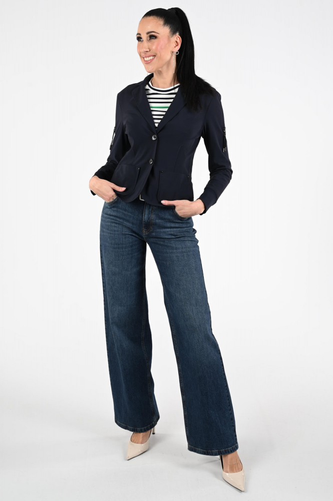 Marc Cain Remix AR 34.12 J40 Blazer Blauw