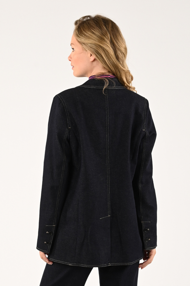 Co'couture duncan denim Blazer Blauw