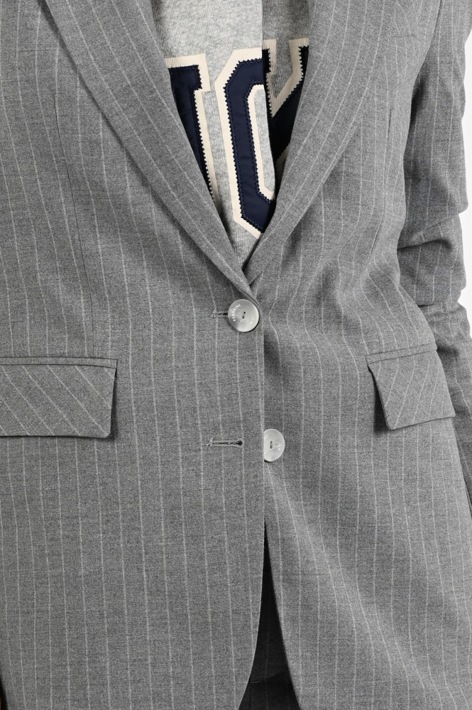 Penn & Ink W25N1623 Blazer Grijs