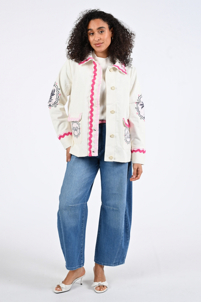 Fabienne Chapot CLTJKT15SS261009 Blazer Wit