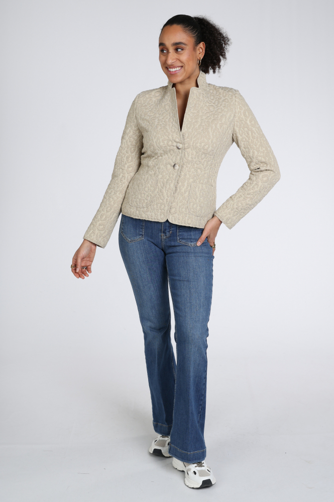 B Three jayna Blazer Beige