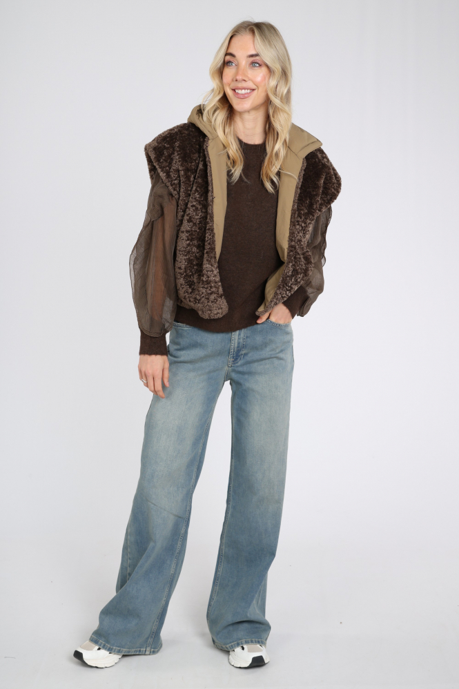 Yaya 02-021009-609 Bodywarmer Bruin