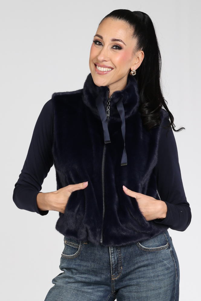 Monari 810143 Bodywarmer Blauw