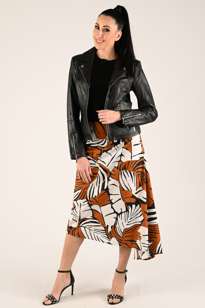 STUDIO AR by ARMA Cherry Leren blazer Zwart