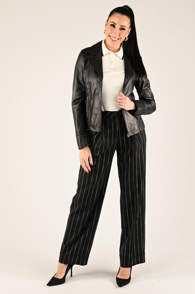 STUDIO AR by ARMA Josie Leren blazer Zwart