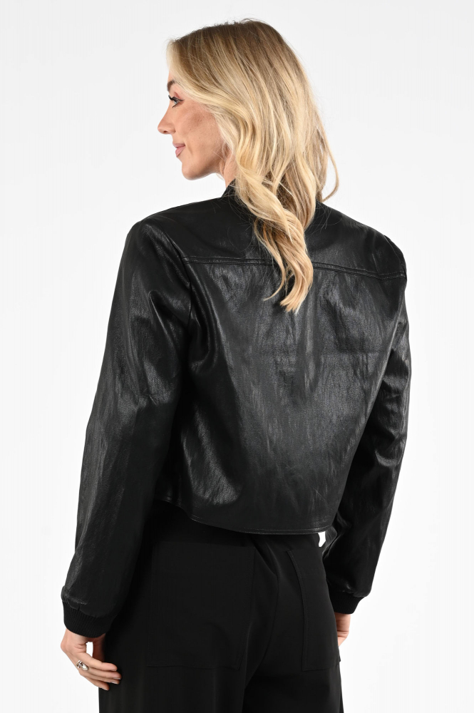 Co'couture 40001 Leren blazer Zwart