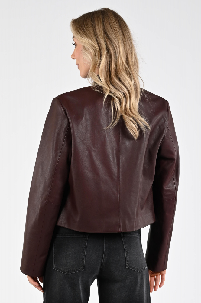STUDIO AR by ARMA Magda Leren blazer Paars