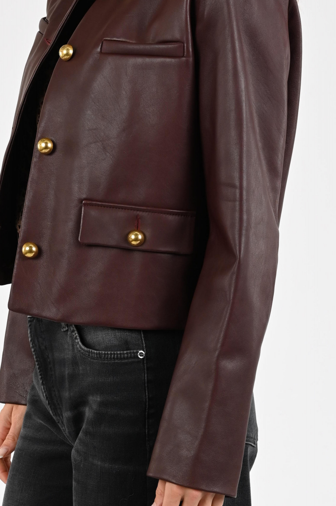STUDIO AR by ARMA Magda Leren blazer Paars