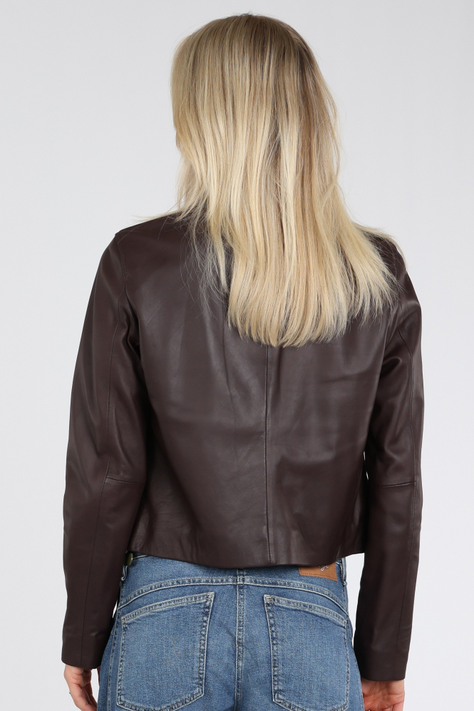 STUDIO AR by ARMA Rose Leren blazer Rood