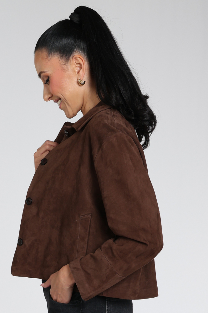STUDIO AR by ARMA Elaine Suède blazer Bruin