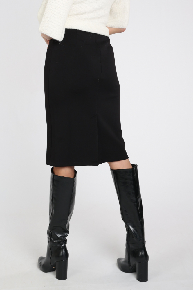 Haute L'Amitié hl10983  Rok recht kort Zwart