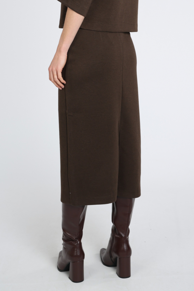 Yaya 01-409101-610 Rok recht kort Bruin