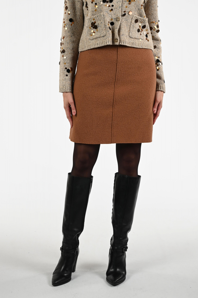 Oui 79363 Rok recht kort Bruin