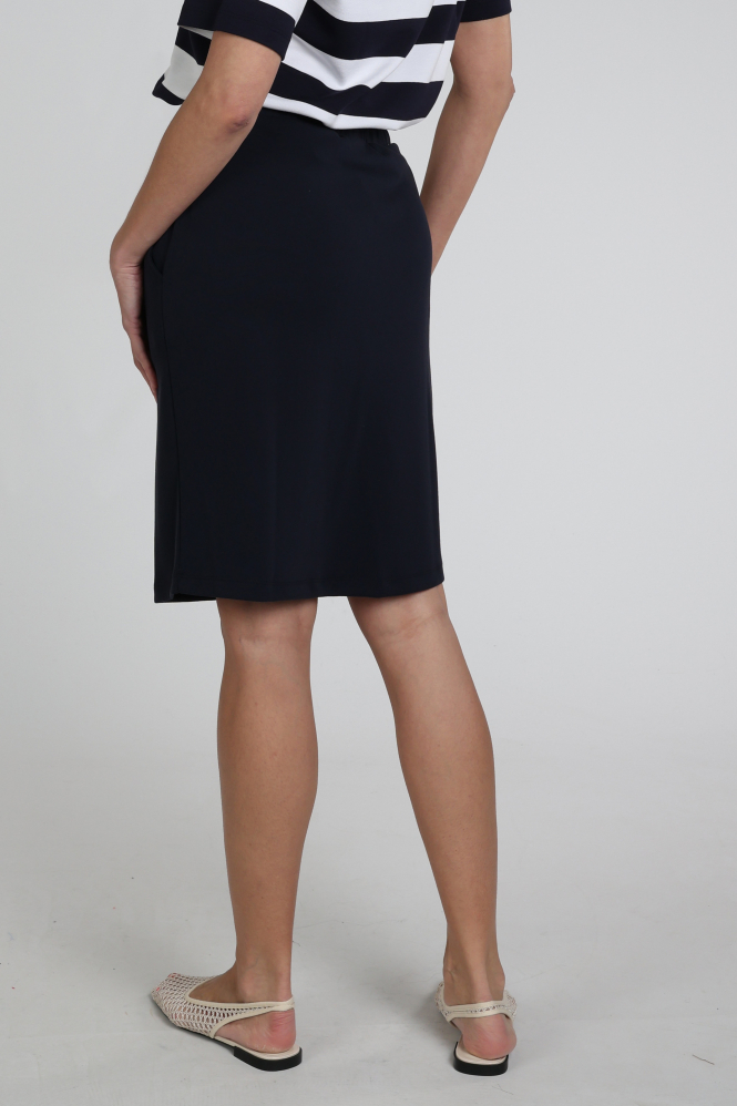 Monari 410806 Rok recht kort Blauw