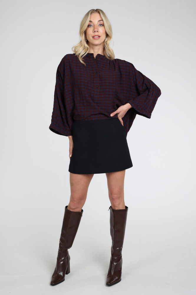 By-Bar 26418103 Lotta Rok recht kort Blauw