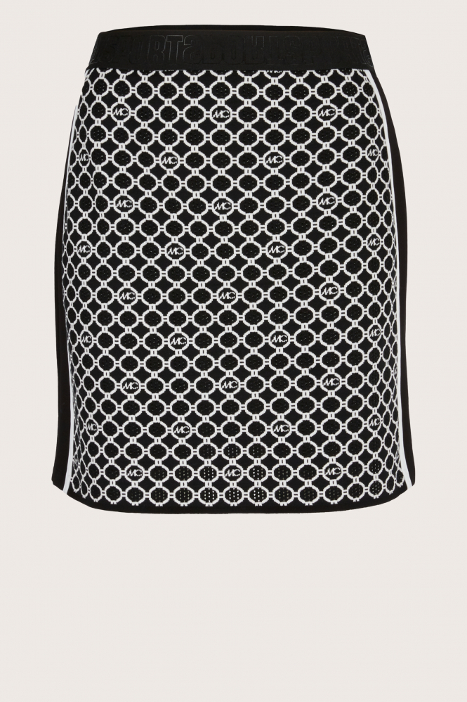 Marc Cain XS 71.04 M10 Rok recht kort Zwart