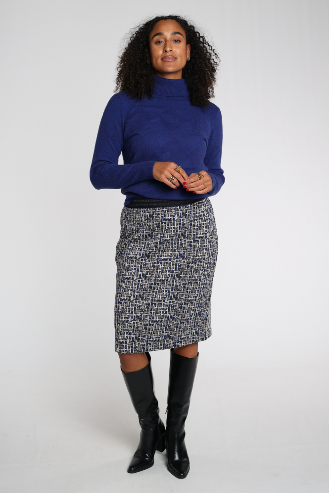 Roberto sarto 631121 Rok recht kort Blauw