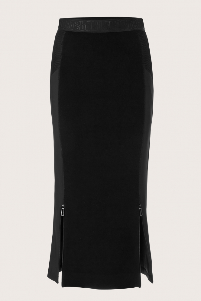 Marc Cain XS 71.21 M09 Rok recht lang Zwart