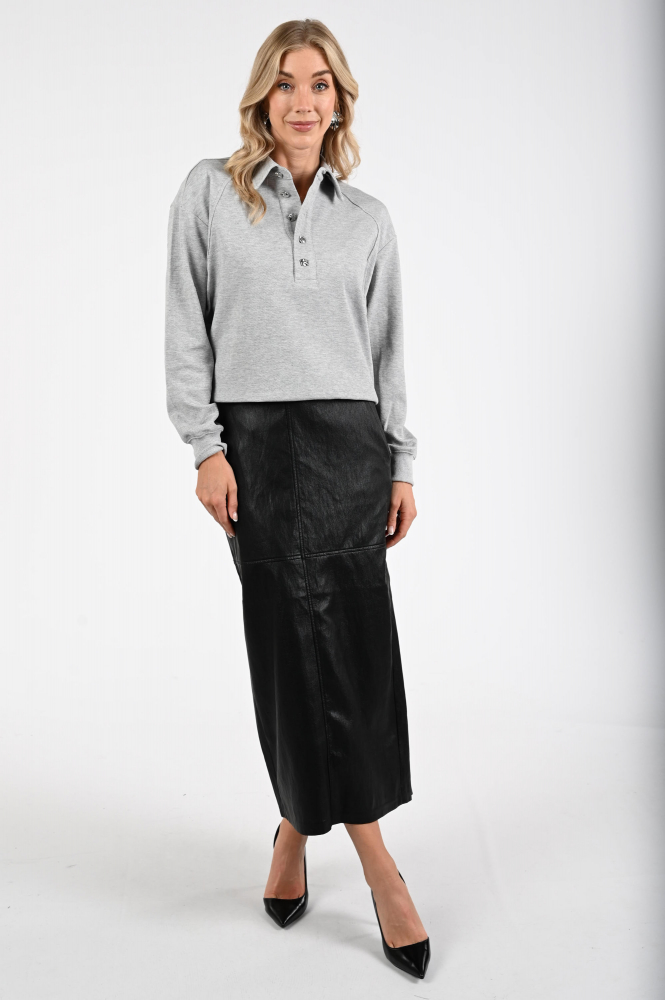 Co'couture 34208 Gitt Rok recht lang Zwart