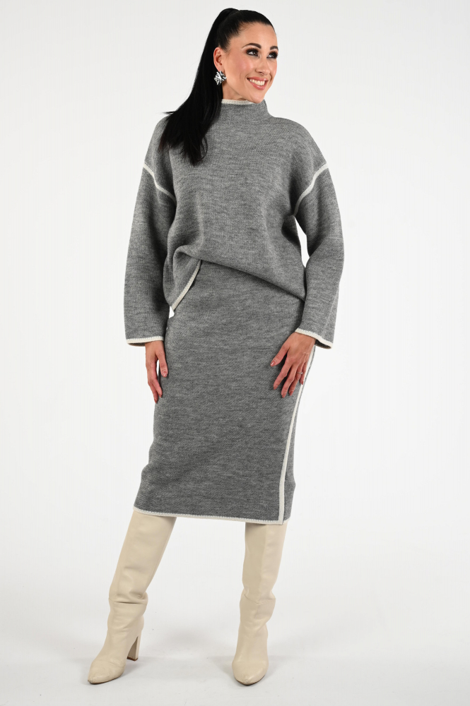 Geisha 56801-10 Rok recht lang Grijs