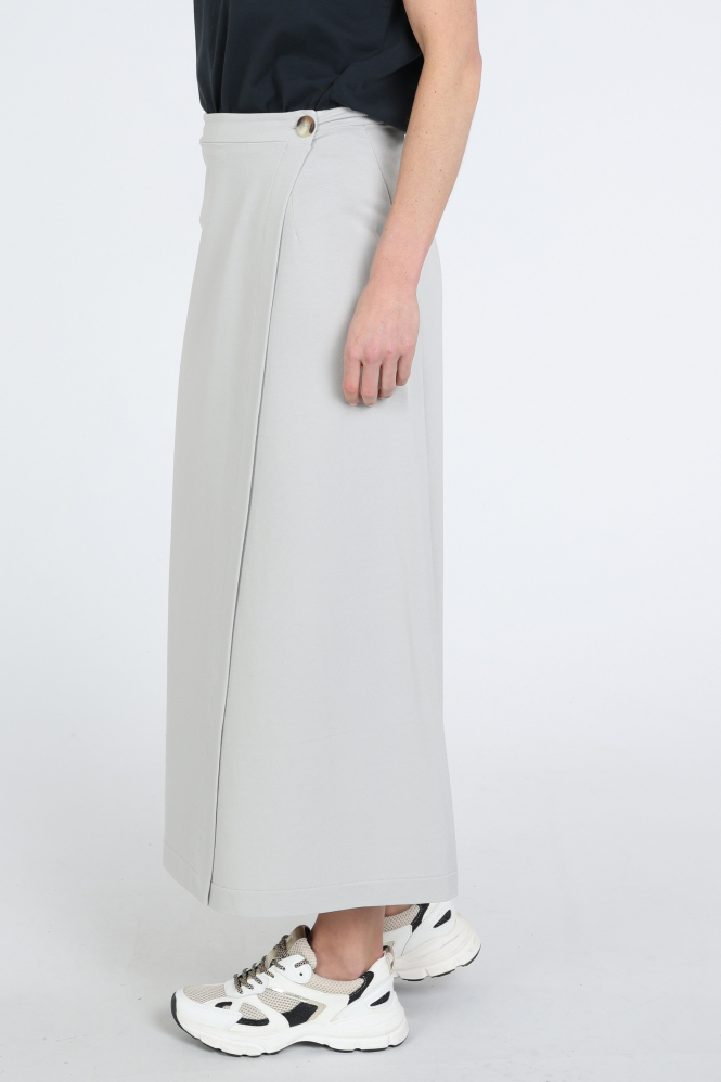 Penn & Ink S26T1247 Rok recht lang Grijs