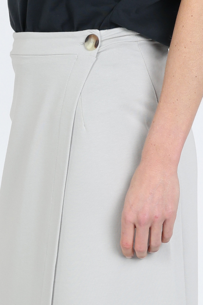 Penn & Ink S26T1247 Rok recht lang Grijs