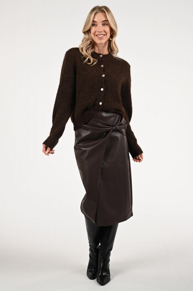 Aimée the label maxime Rok recht lang Bruin