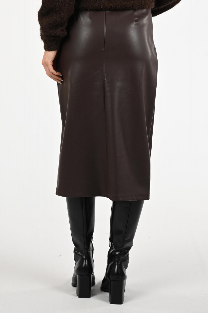 Aimée the label maxime Rok recht lang Bruin