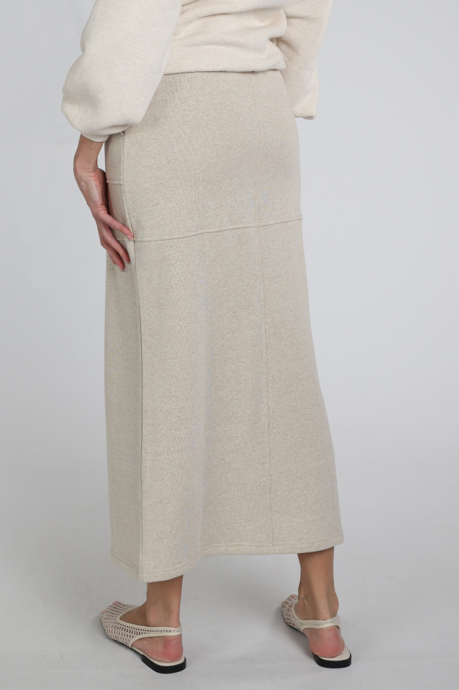 Nukus NKS10028 Rok recht lang Beige