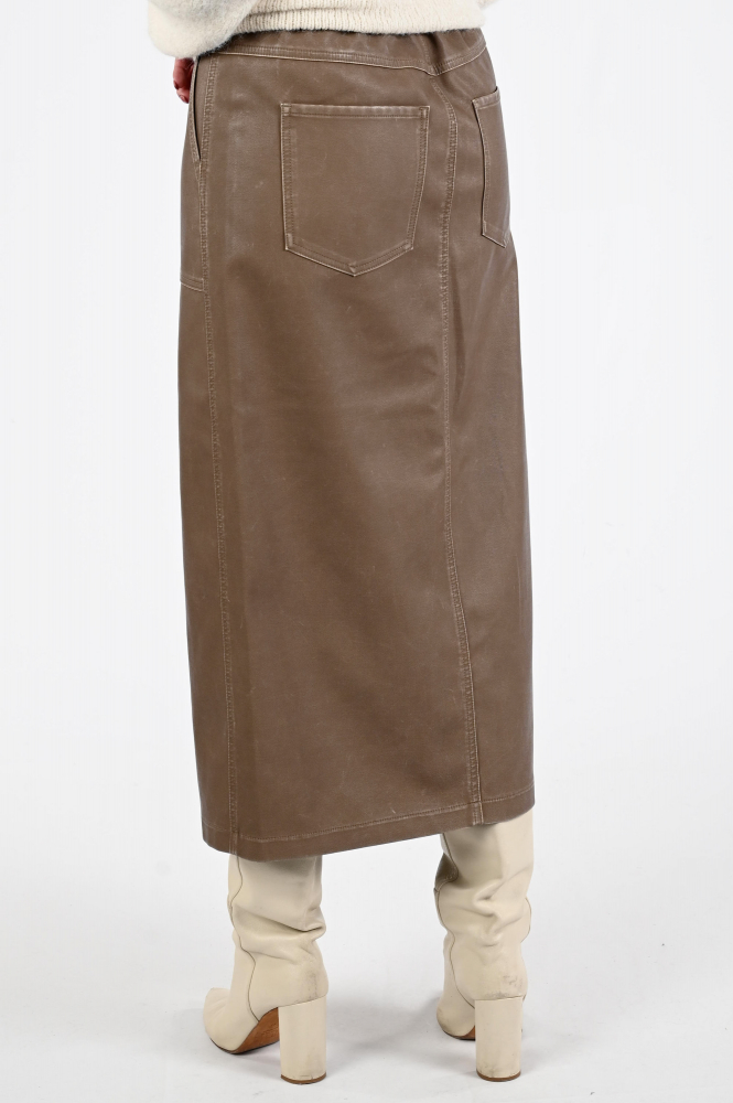 Nukus NKF10001 Rok recht lang Bruin